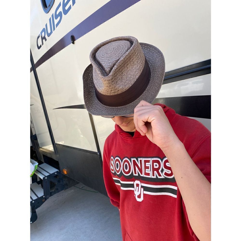 Vintage Dorsey Jay Straw Fedora Hat
